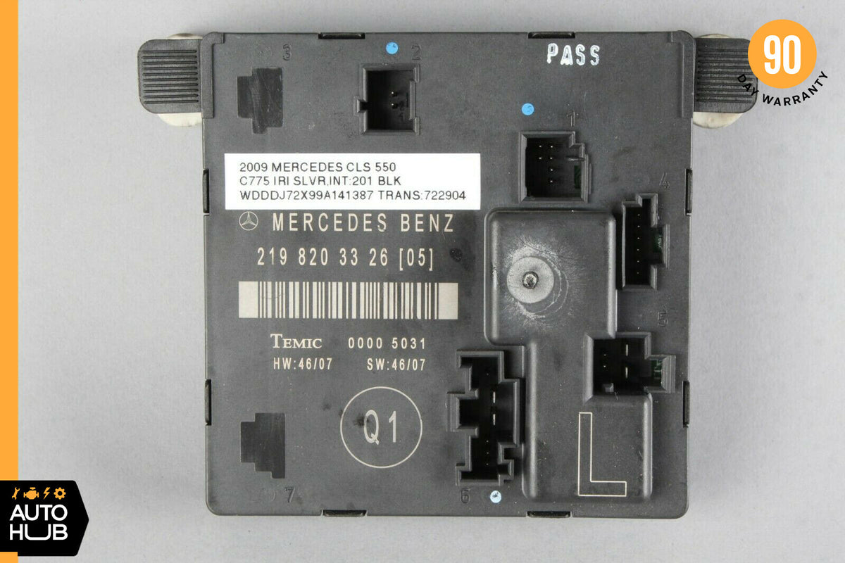 06-11 Mercedes W219 CLS500 CLS550 Door Control Module Rear Left 2198203326 OEM - photo 1