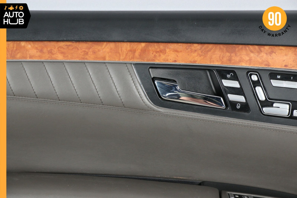07-09 Mercedes W221 S550 S450 Front Left Side Interior Door Panel Designo OEM - photo 3