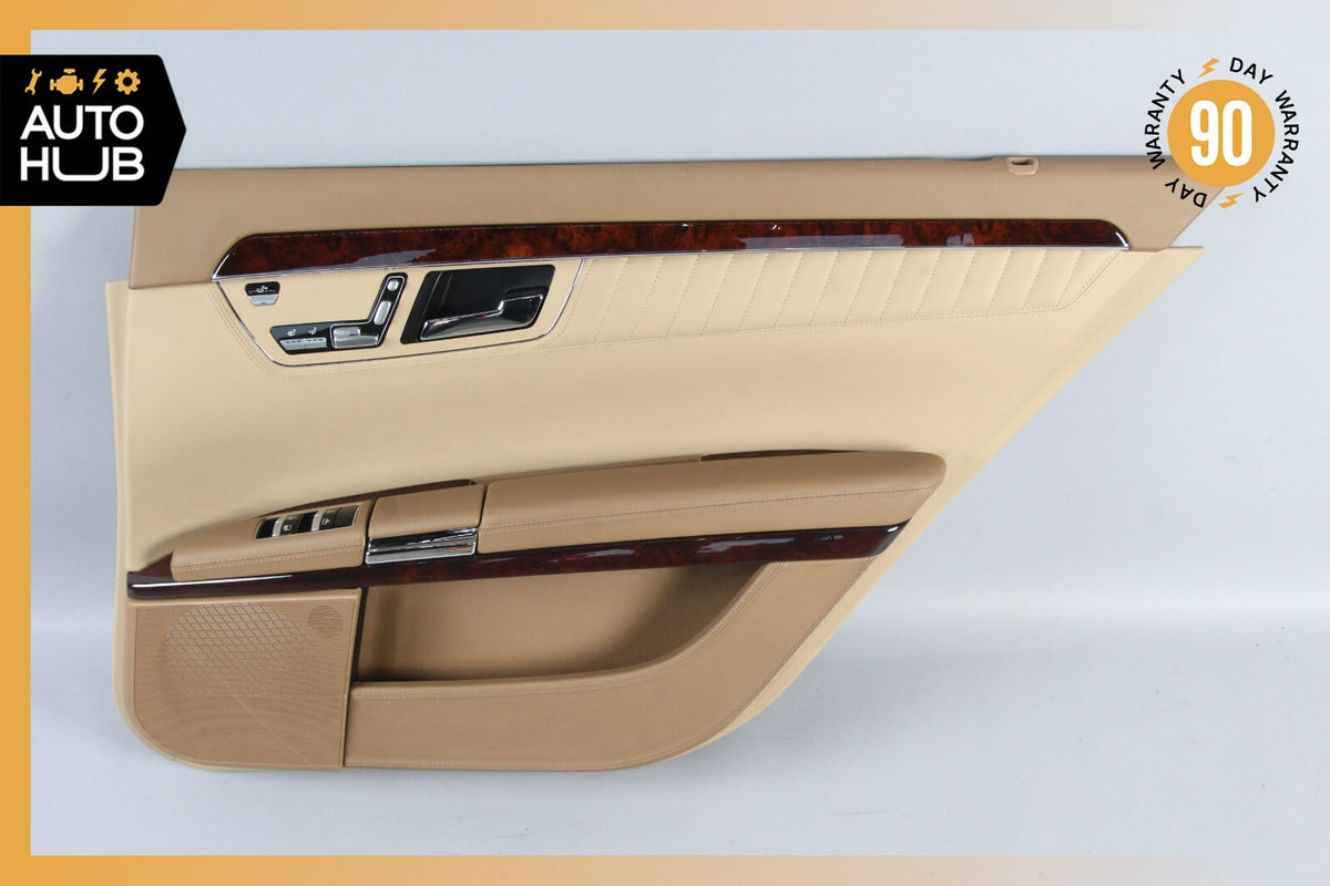 07-09 Mercedes W221 S600 Rear Right Passenger Side Interior Door Panel Beige OEM - photo 1