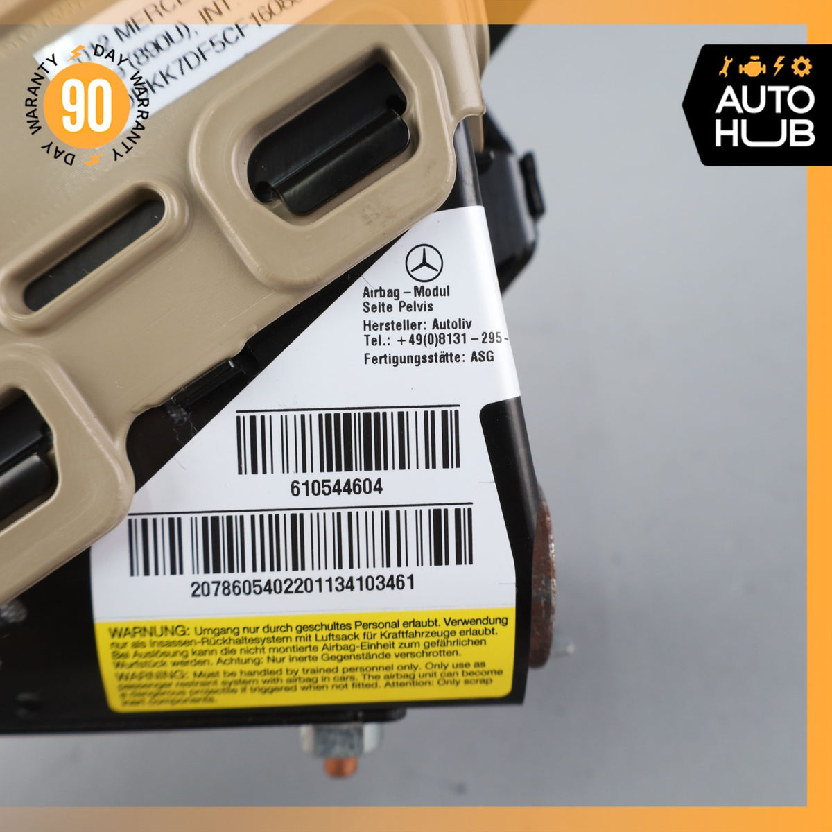 10-17 Mercedes W207 E550 Convertible Seat Airbag Air Bag SRS Right Lower OEM - photo 10