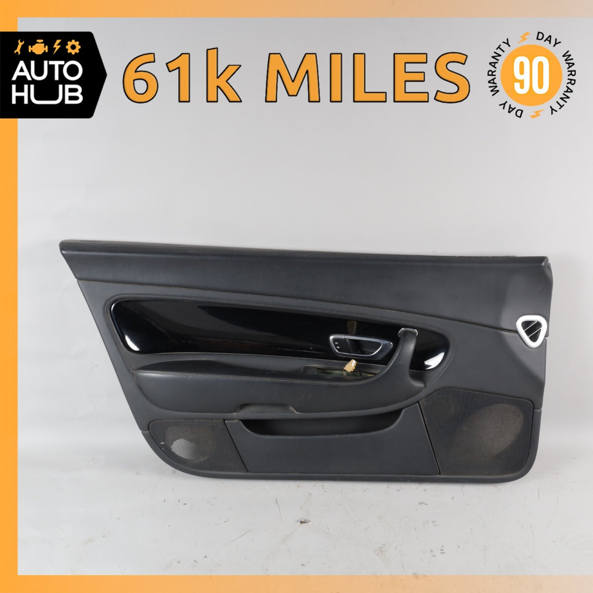03-10 Bentley Continental GT Left Driver Side Interior Door Panel Black OEM 61k - photo 1