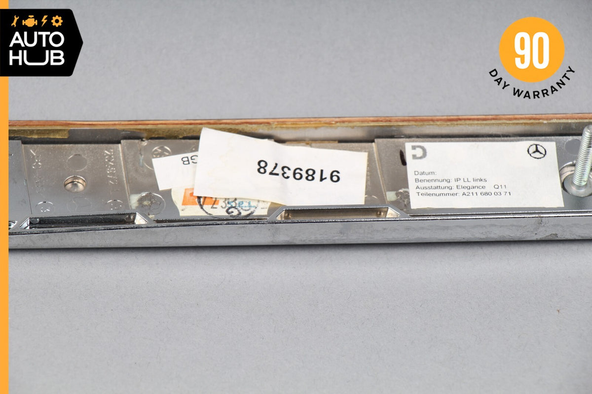 03-09 Mercedes W211 E350 E320 Dashboard Dash Left Driver Side Trim Panel OEM - photo 7