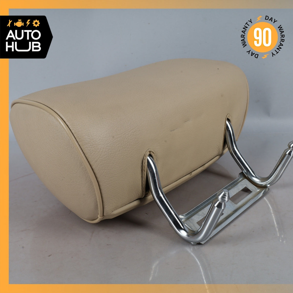 92-99 Mercedes W140 S320 Rear Left or Right Seat Headrest Beige 1409702450 OEM - photo 6
