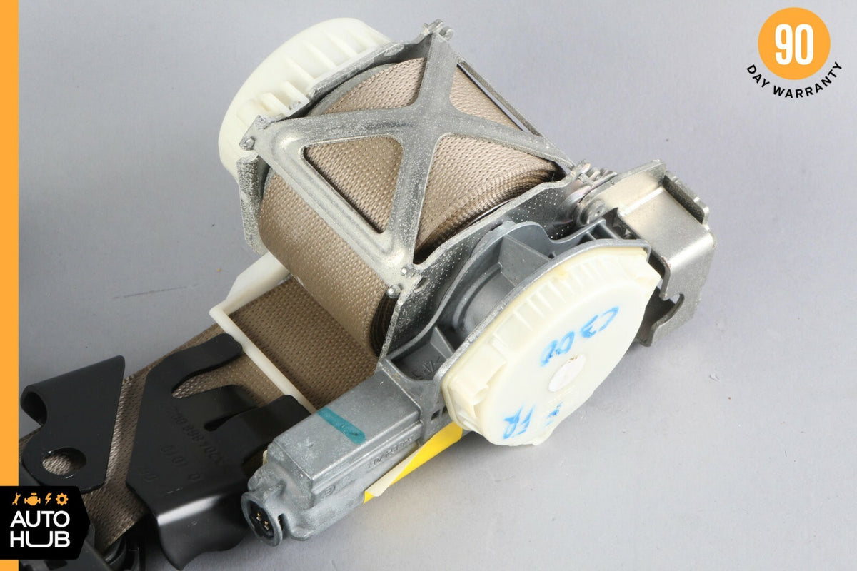 08-15 Mercedes W204 C250 C300 C350 Front Right Passenger Seat Belt Beige OEM - photo 2