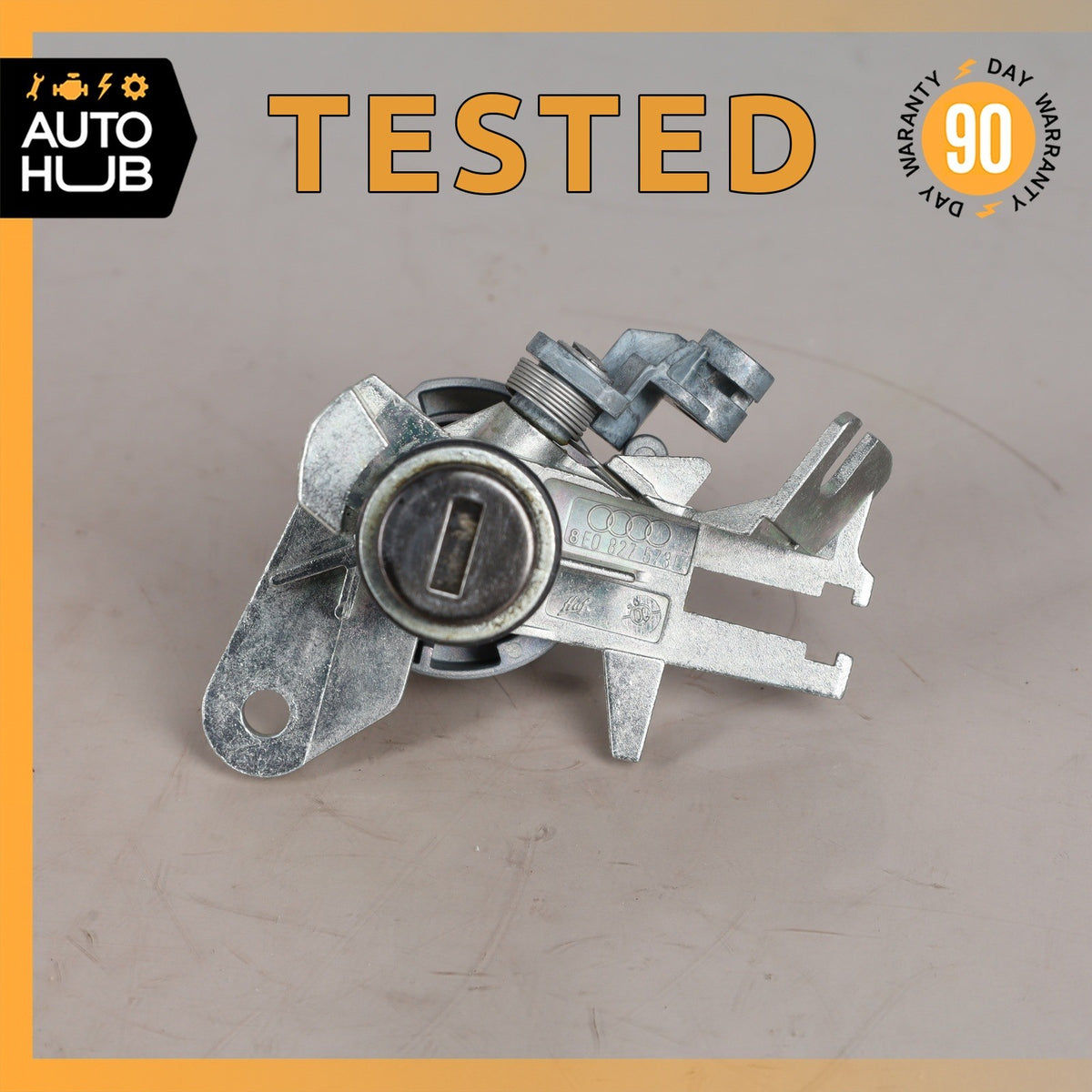 Audi D4 A8 Driver's Handle Trunk Lock Barrel 107827573AC OEM - photo 1