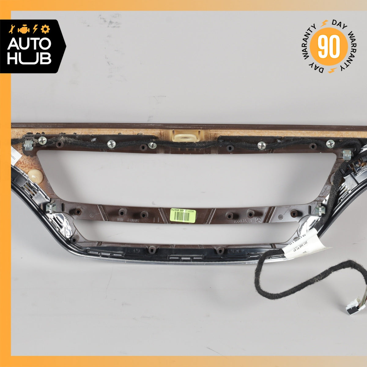 07-13 Mercedes W221 S550 S350 Dashboard Center Trim Molding 2216805471 Wood OEM - photo 13