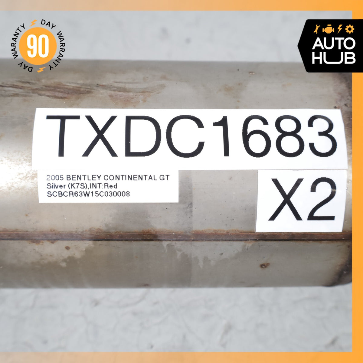 Bentley Continental GT 6.0L Middle Exhaust Downpipe Left & Right Side OEM 73k - photo 15