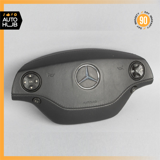 07-10 Mercedes W221 S550 CL65 S63 AMG Steering Wheel Airbag Air Bag Black OEM - photo 1