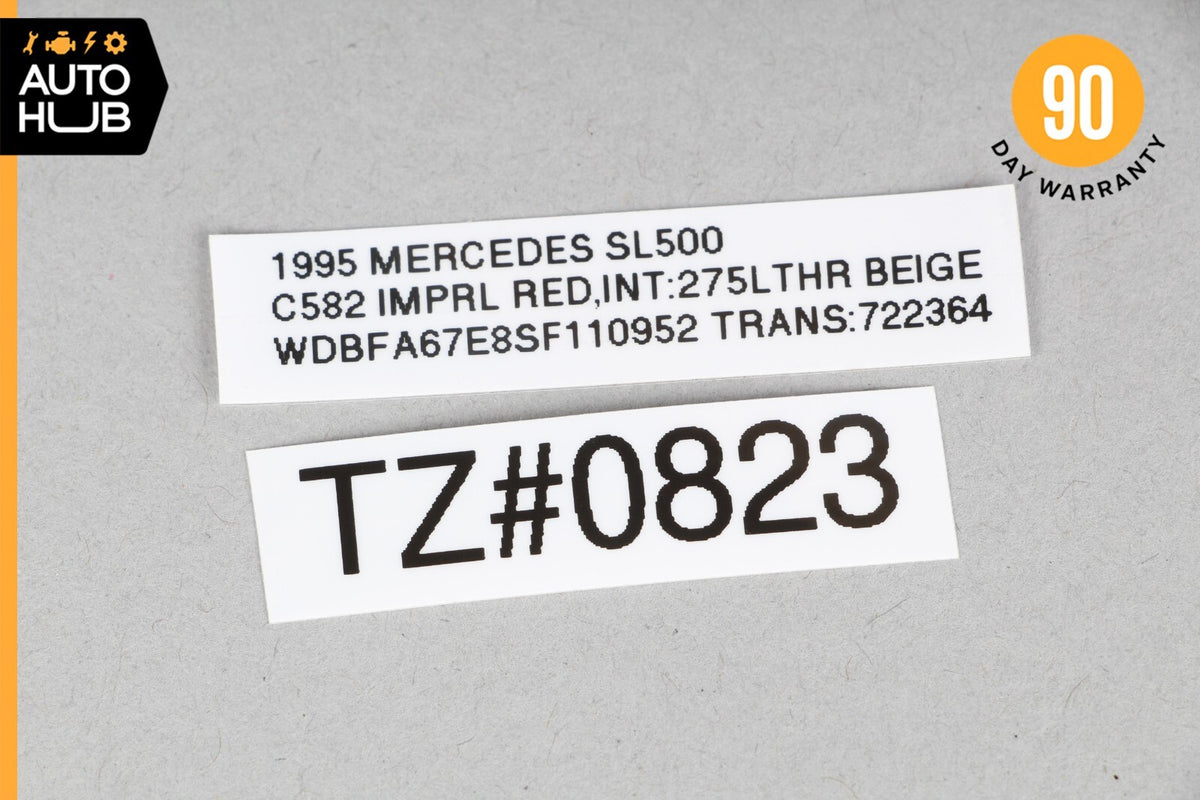 90-02 Mercedes R129 SL500 300SL 500SL Roll Bar Control Switch 1298206410 OEM - photo 12