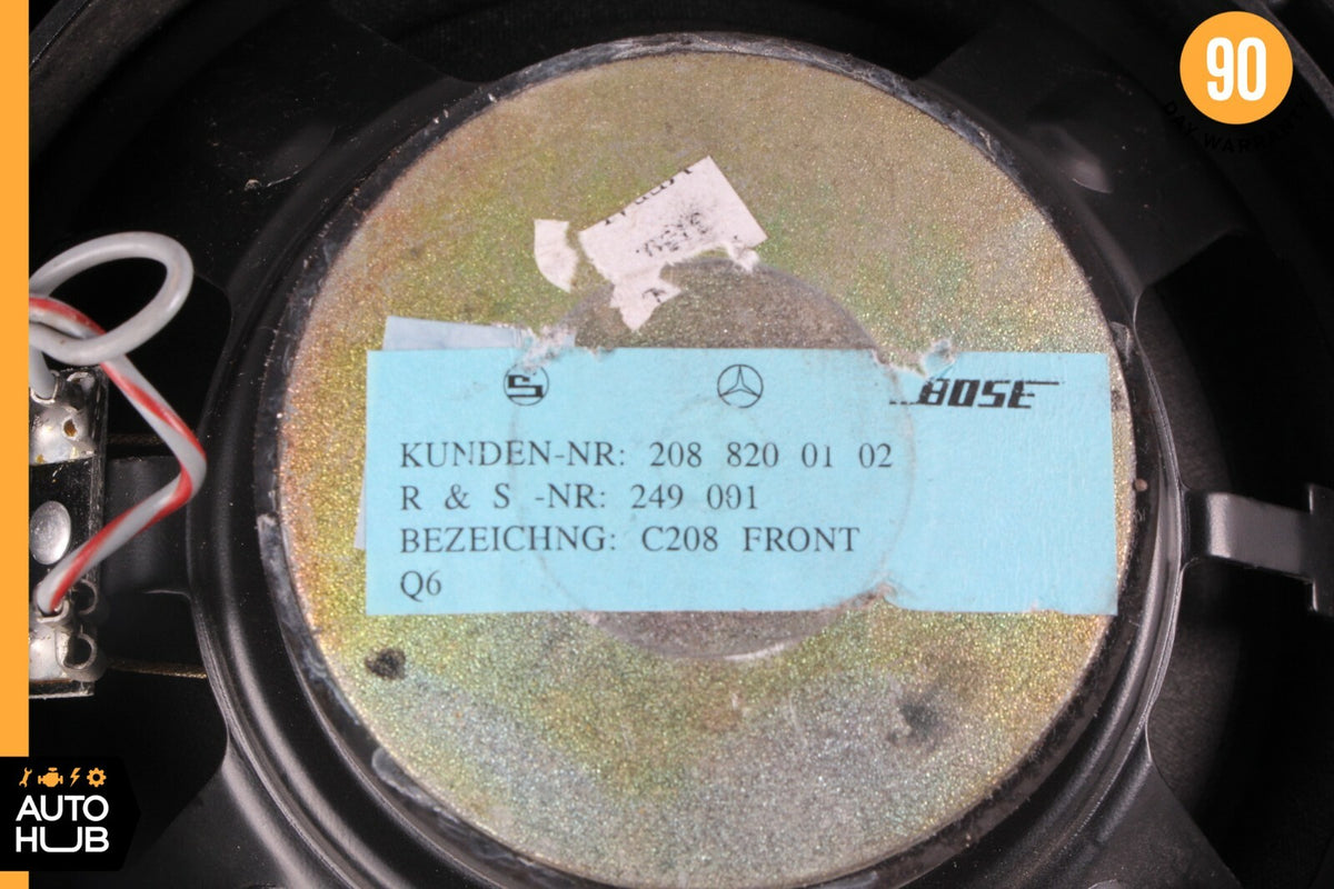 98-03 Mercedes W208 CLK320 CLK55 Front Left Driver Door Sound Speaker 2088200102 - photo 10