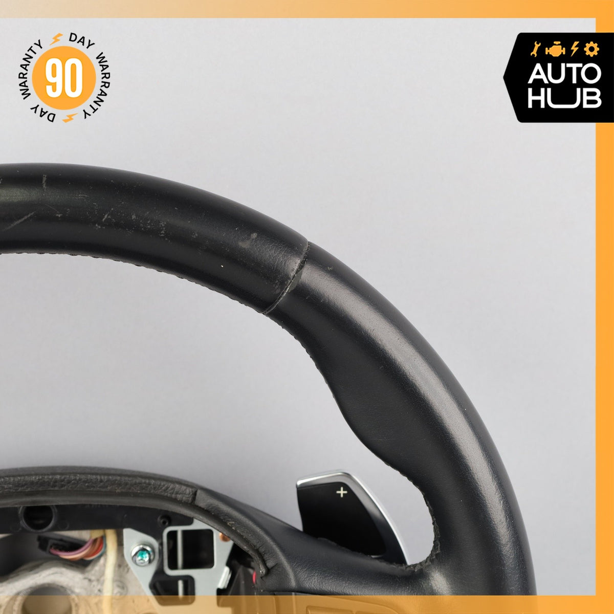 14-19 BMW F10 528i 650i Sport Leather Heated Steering Wheel 32306867286 OEM - photo 4