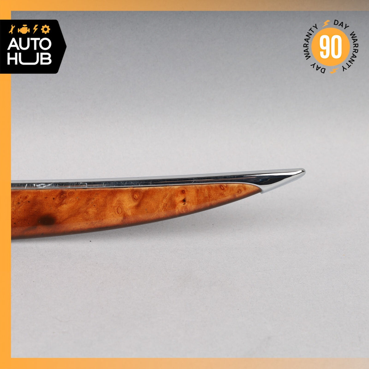 04-09 Mercedes W209 CLK500 CLK550 Rear Right Passenger Side Door Trim Wood OEM - photo 2