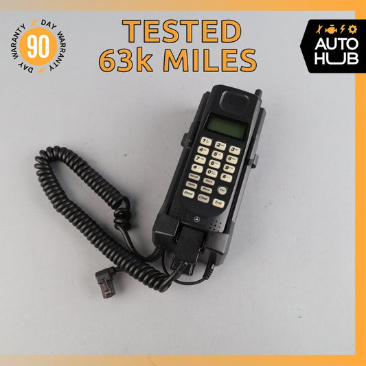 92-99 Mercedes W140 CL600 S500 Communication Phone Telephone w/ Holder OEM 63k - photo 1