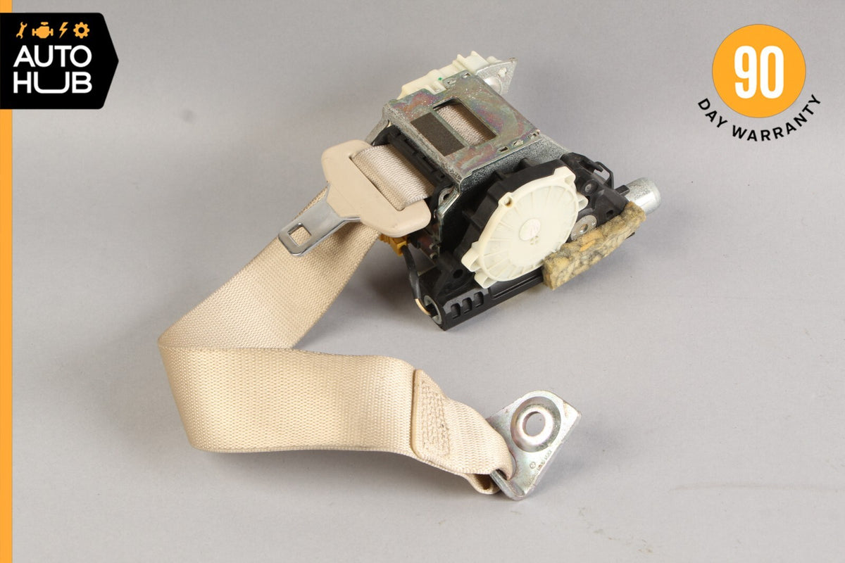 07-10 Mercedes W216 CL550 CL600 CL63 Rear Left Driver Side Seat Belt Beige OEM - photo 1