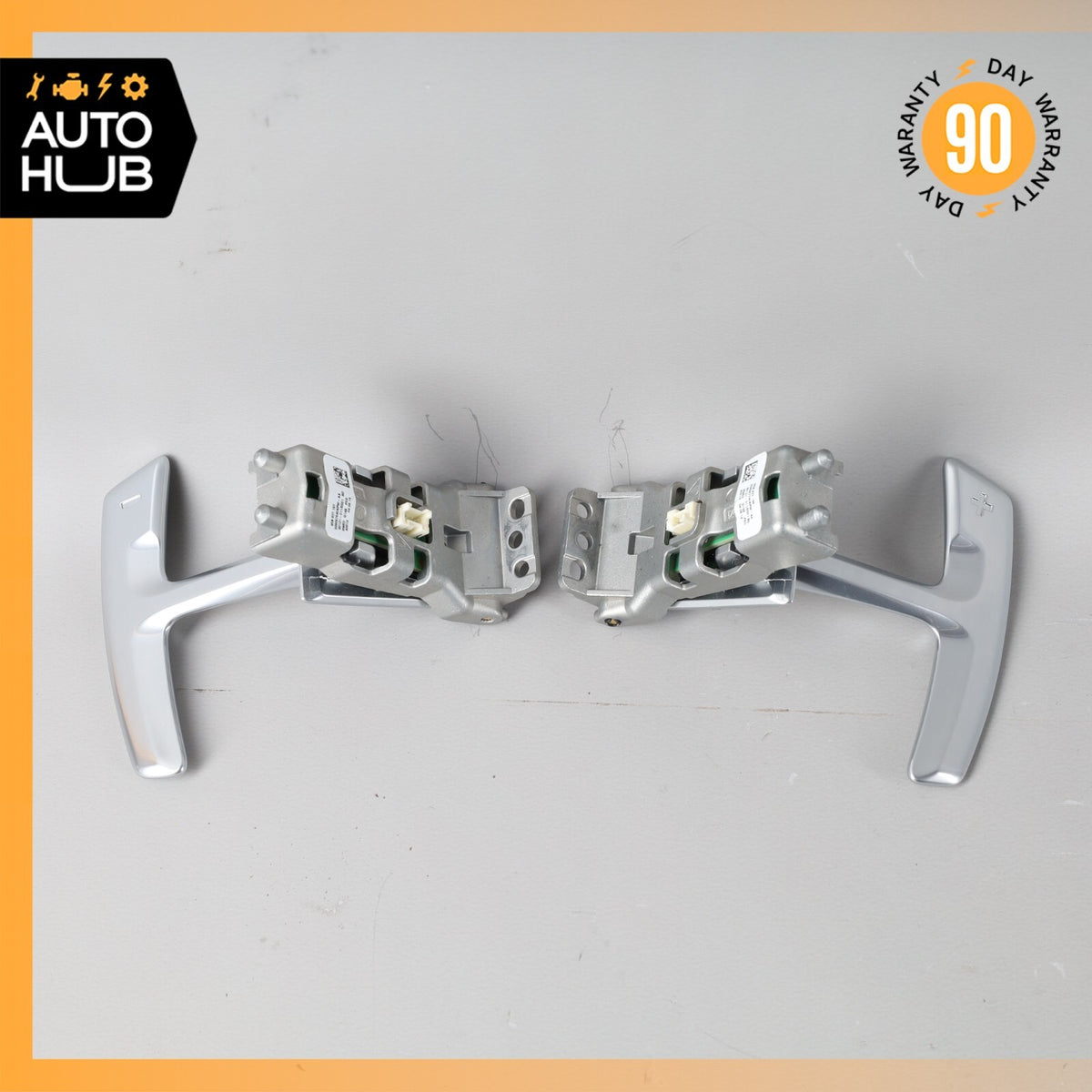 15-18 Porsche Cayenne 958 Steering Wheel Paddle Shifters Set OEM - photo 1
