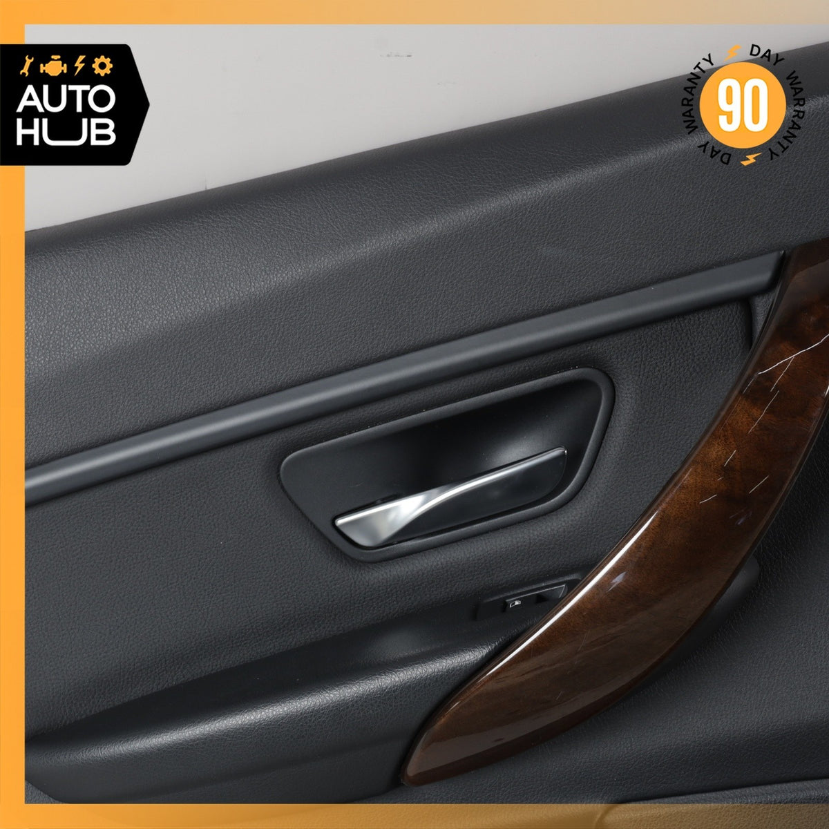 12-18 BMW F30 320i 330i Rear Left Driver Door Panel Trim Black 51427280955 OEM - photo 3