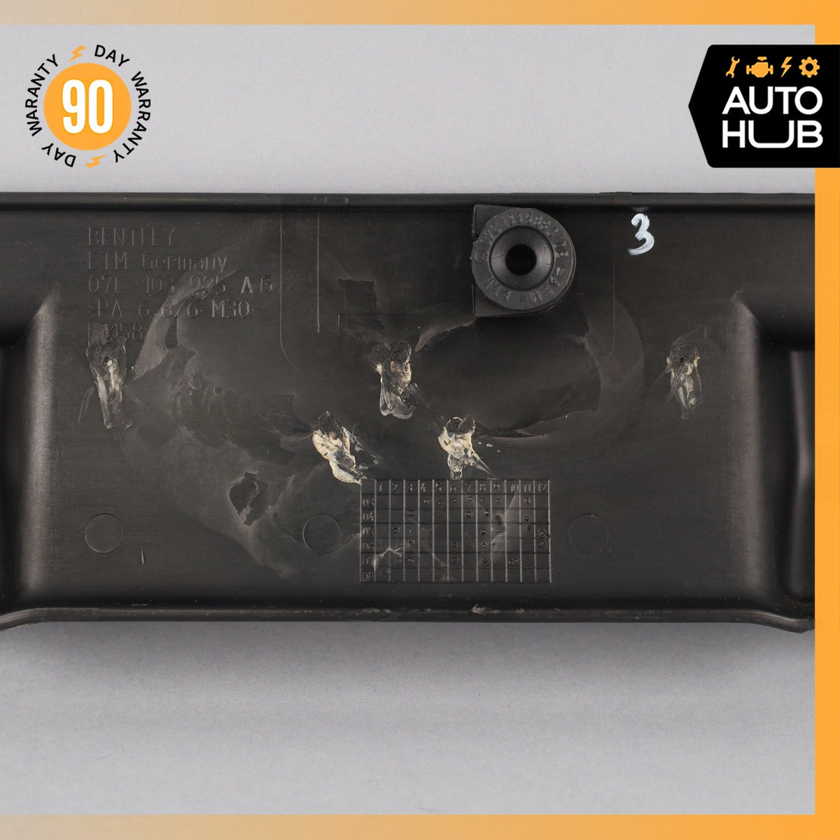 03-13 Bentley Continental GTC GT Speed Rear Engine Cover Plate Trim OEM 43k - photo 10