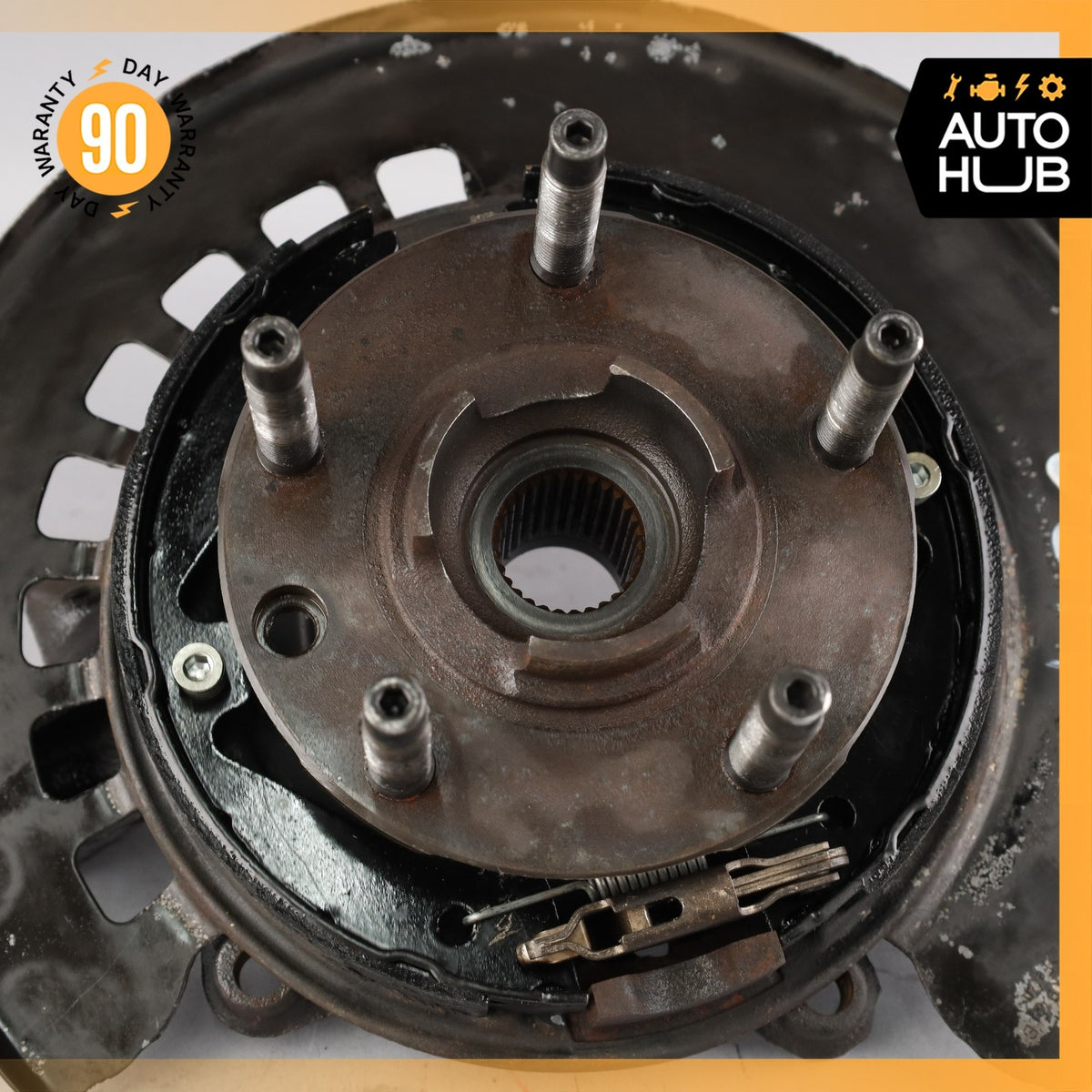 Porsche Cayenne 955 Rear Left Side Spindle Knuckle Hub w/ Shield OEM - photo 7