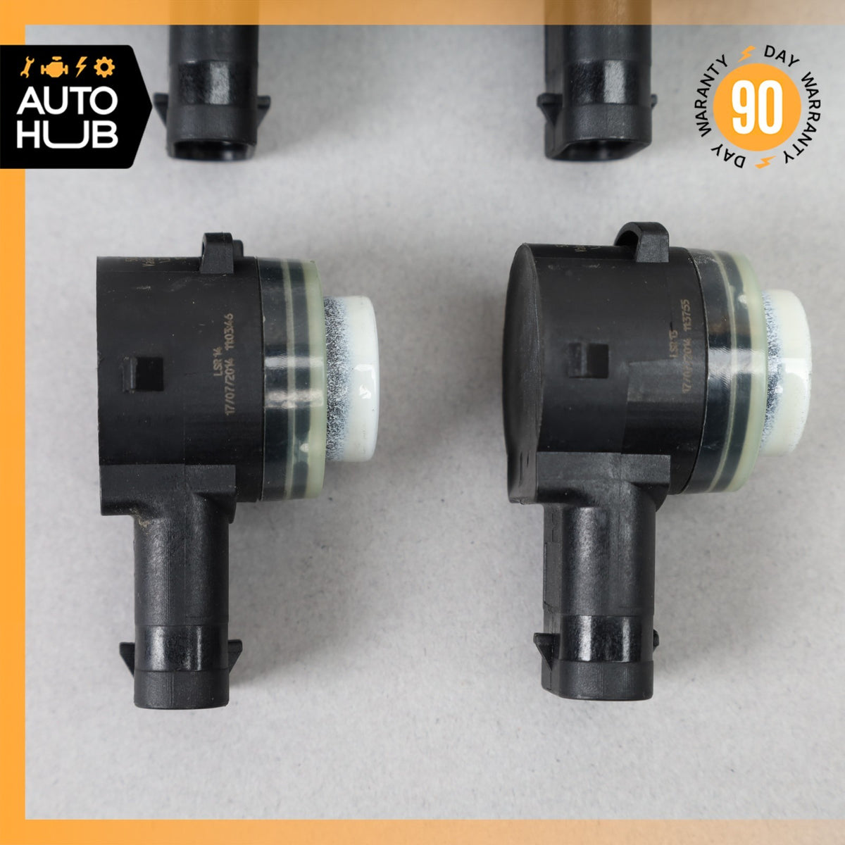 15-18 Porsche Macan Cayenne Front Bumper Parking Assist Sensor PDC Set OEM 88k - photo 4