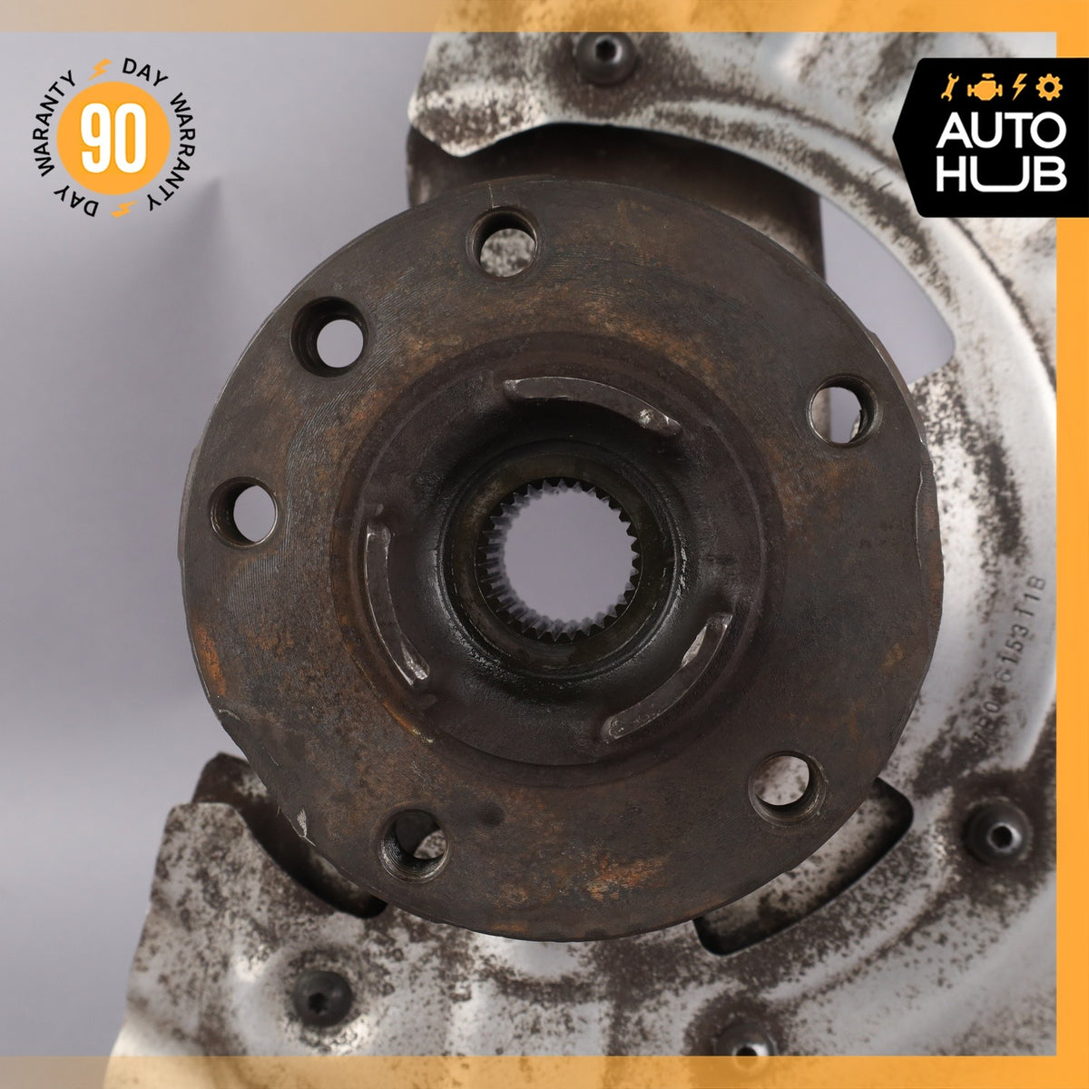 11-18 Porsche Cayenne 958 Front Left Knuckle Spindle 7P0615311B OEM - photo 7