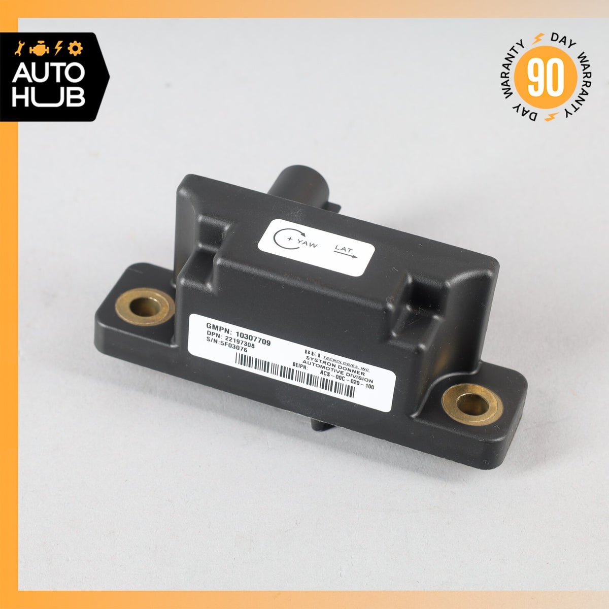 04-10 Cadillac XLR / Corvette / Terraza Yaw Turn Rate Sensor 10307709 OEM 51k - photo 2