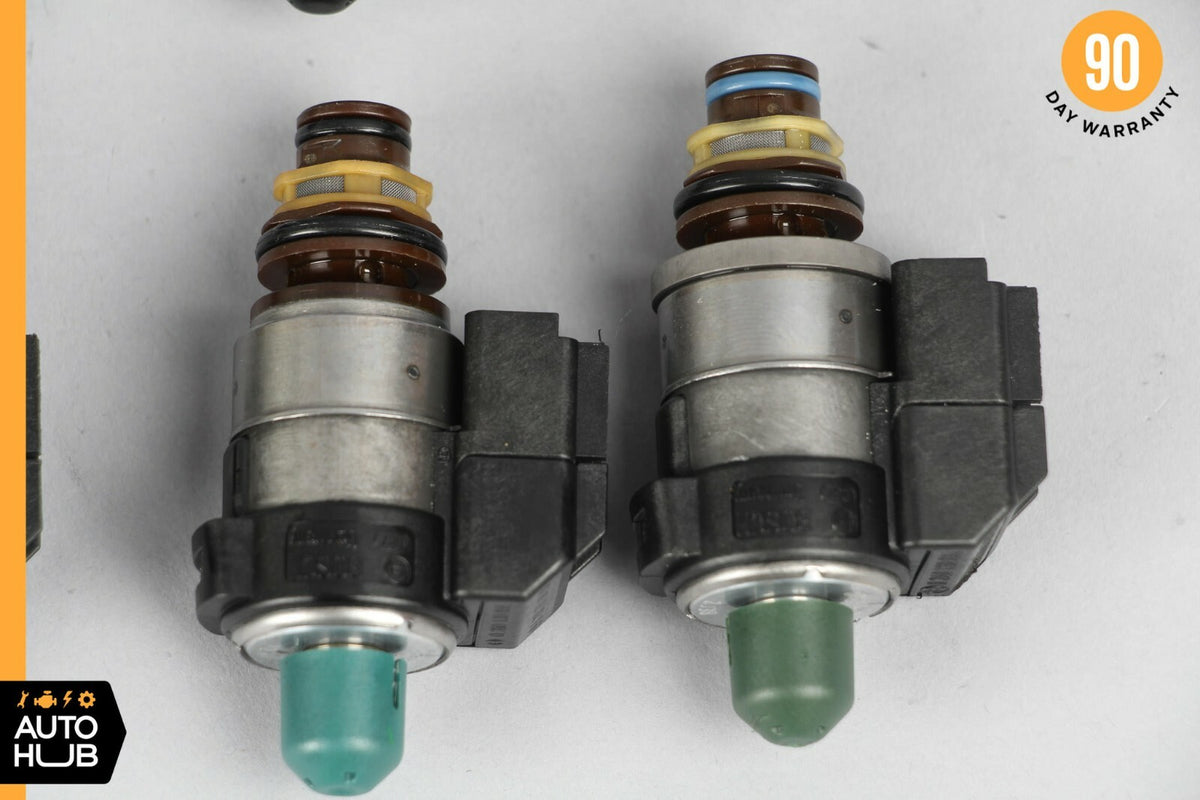 Mercedes S500 CL550 722.9 Transmission Solenoid Valve Blue & Black Caps Set of 8 - photo 7