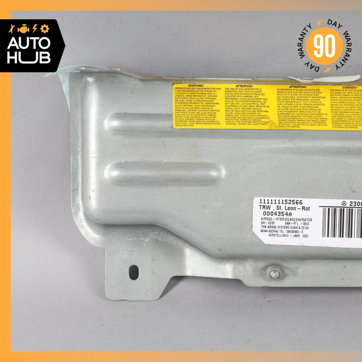 03-12 Mercedes R230 SL500 SL55 AMG Knee Airbag Air Bag Left Driver Side OEM - photo 6