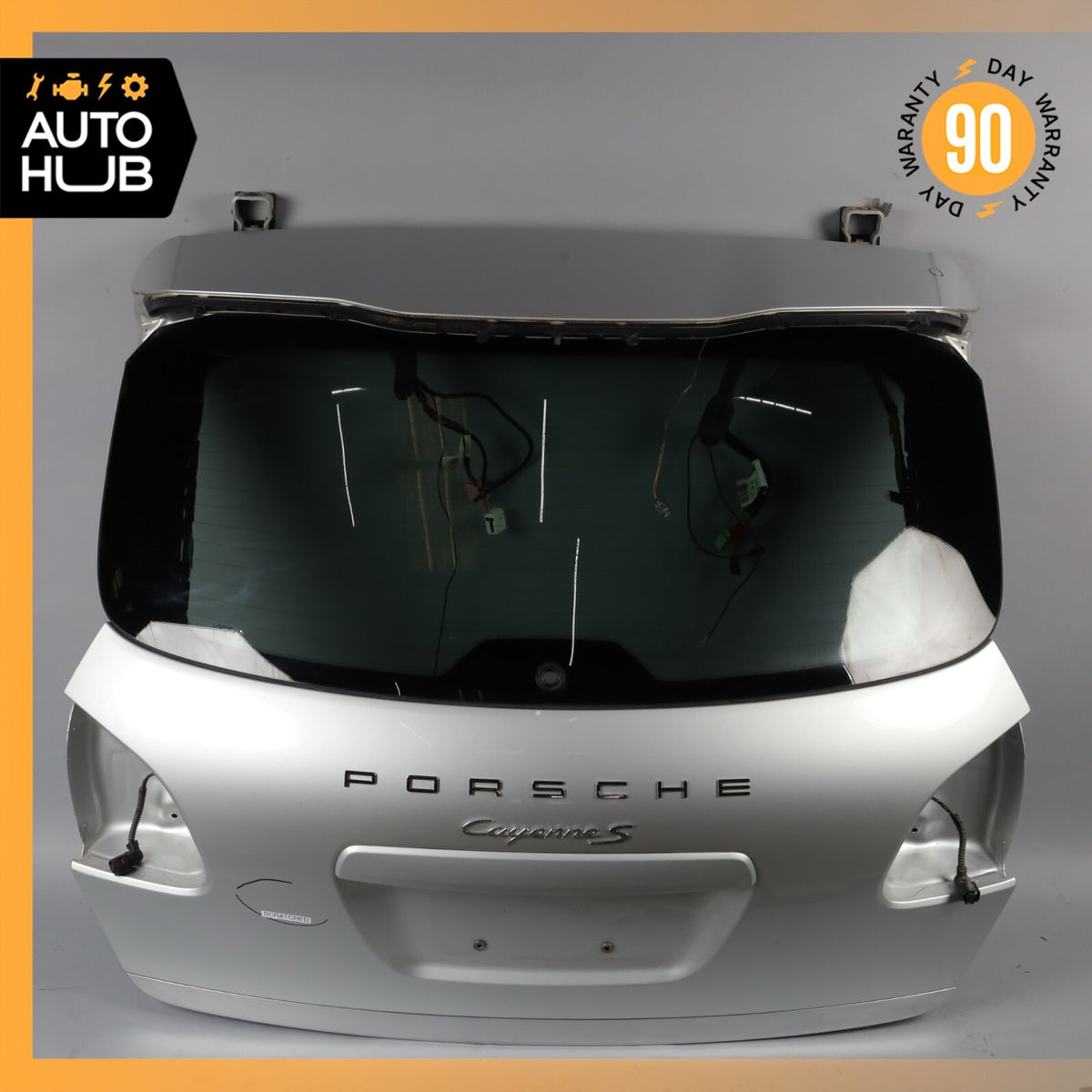 11-14 Porsche Cayenne 958 S Trunk Lid Liftgate Tailgate Hatch Shell Silver OEM - photo 1