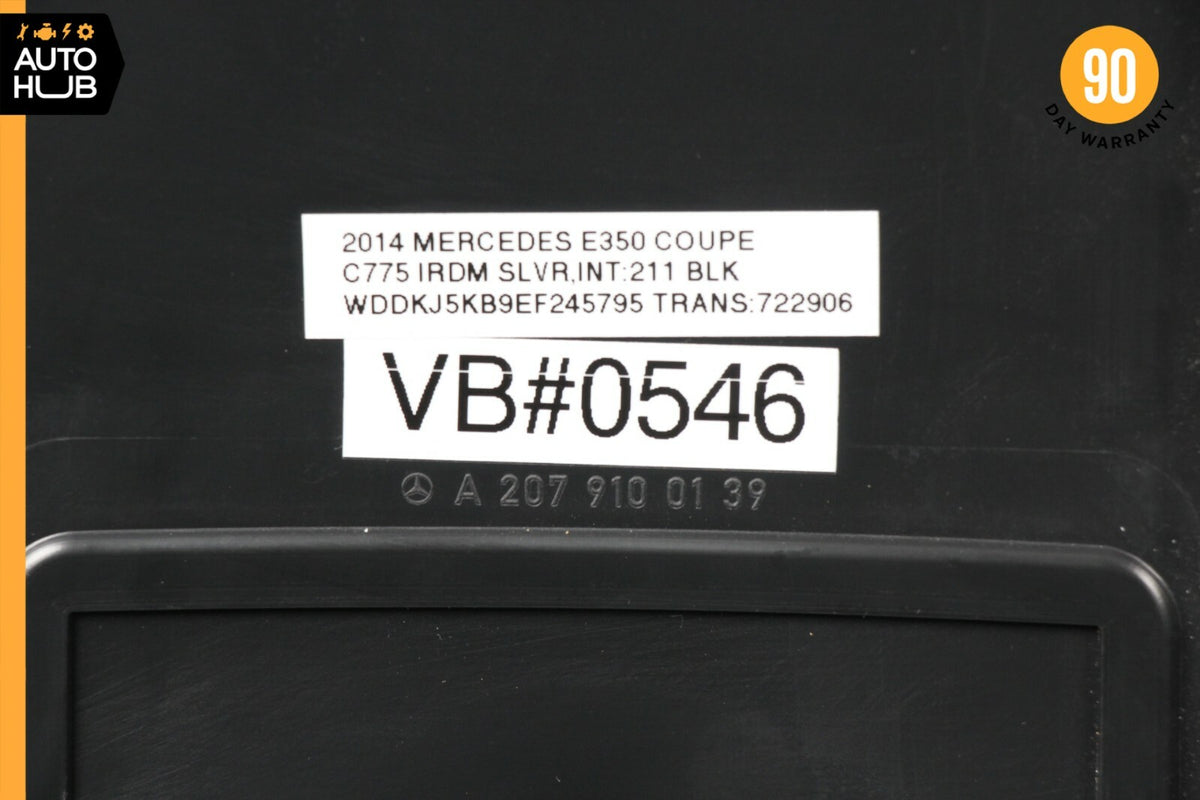 10-17 Mercedes W207 E350 C300 E400 Back Panel Seat Cover Left or Right Black OEM - photo 12