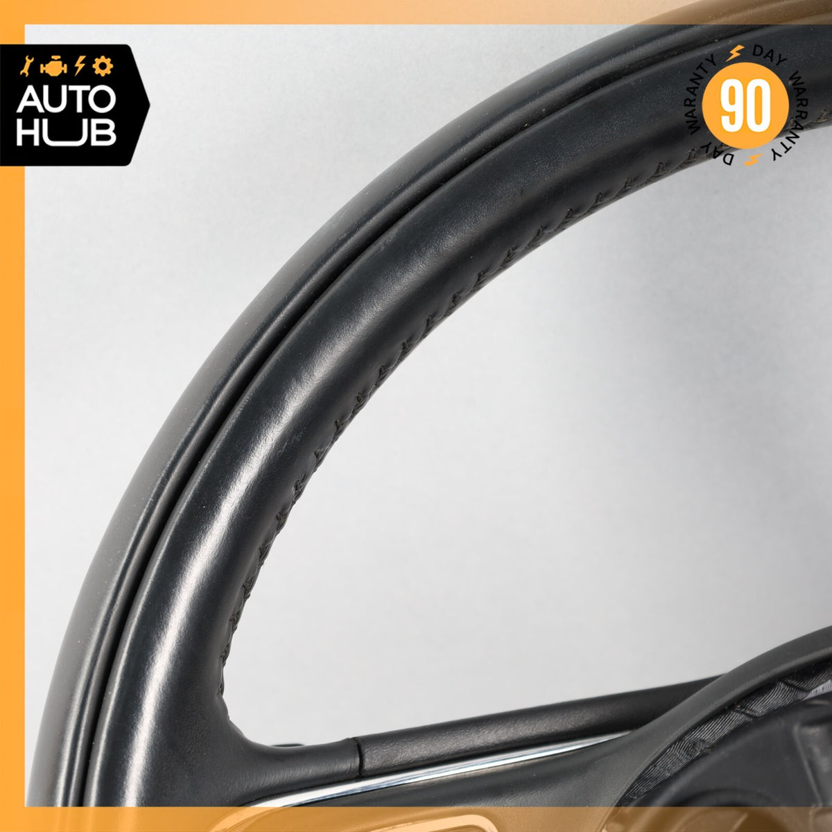 10-19 Jaguar X351 XJ XJL XJR Steering Wheel w/ Paddle Shifters Black OEM - photo 4