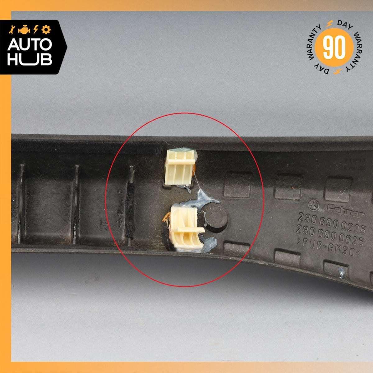 03-12 Mercedes R230 SL55 AMG Front Right Interior Trim Panel A Pillar Suede OEM - photo 9
