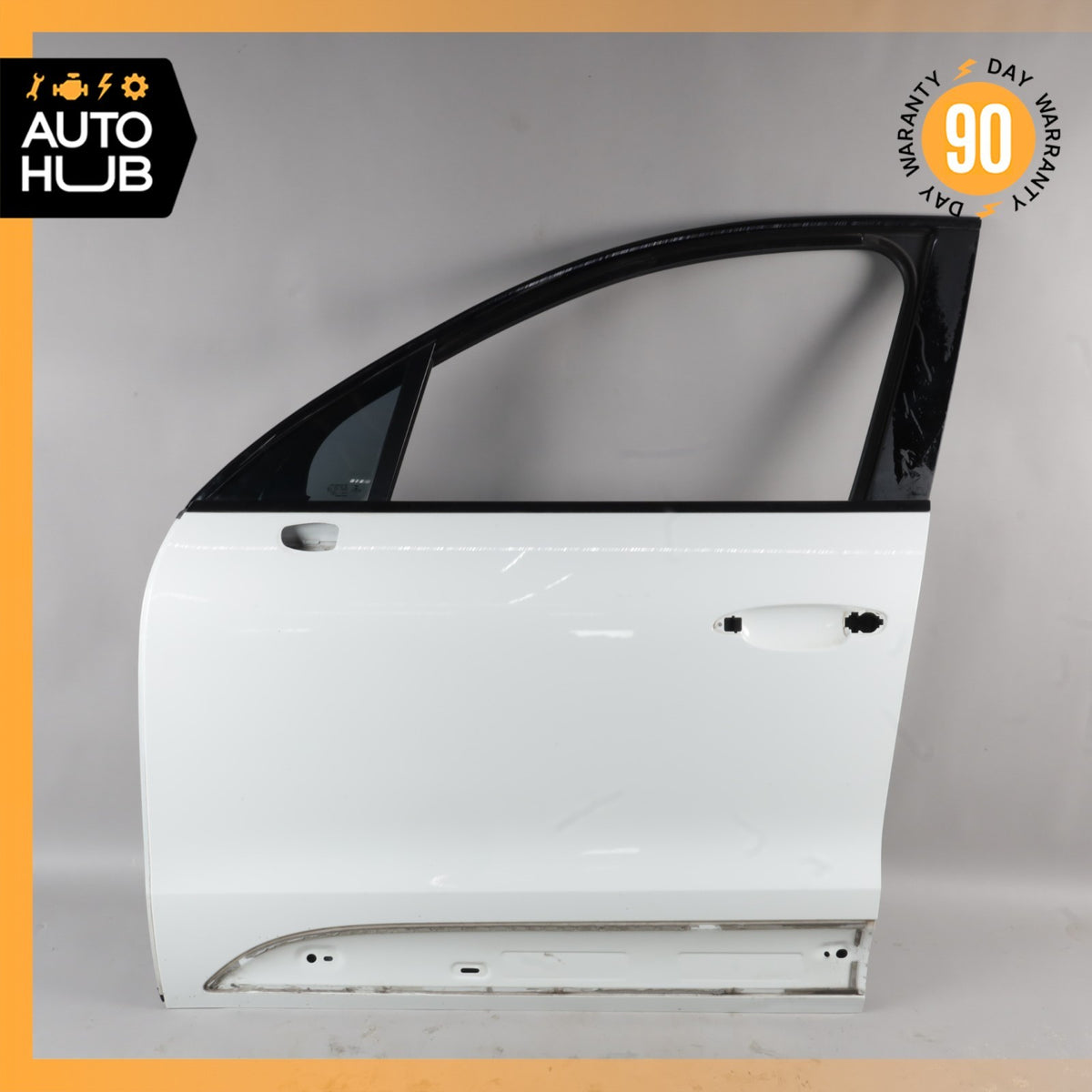 15-26 Porsche Macan 95B Front Left Door Shell Pure White 95B831021 OEM 88k - photo 1