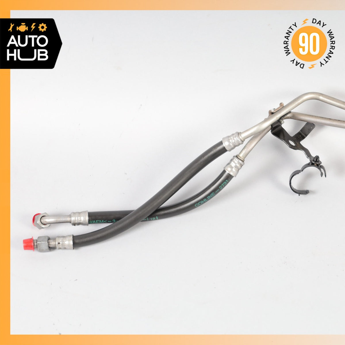 04-06 Mercedes R230 SL500 Transmission Oil Cooling Hose Line Left & Right OEM - photo 9