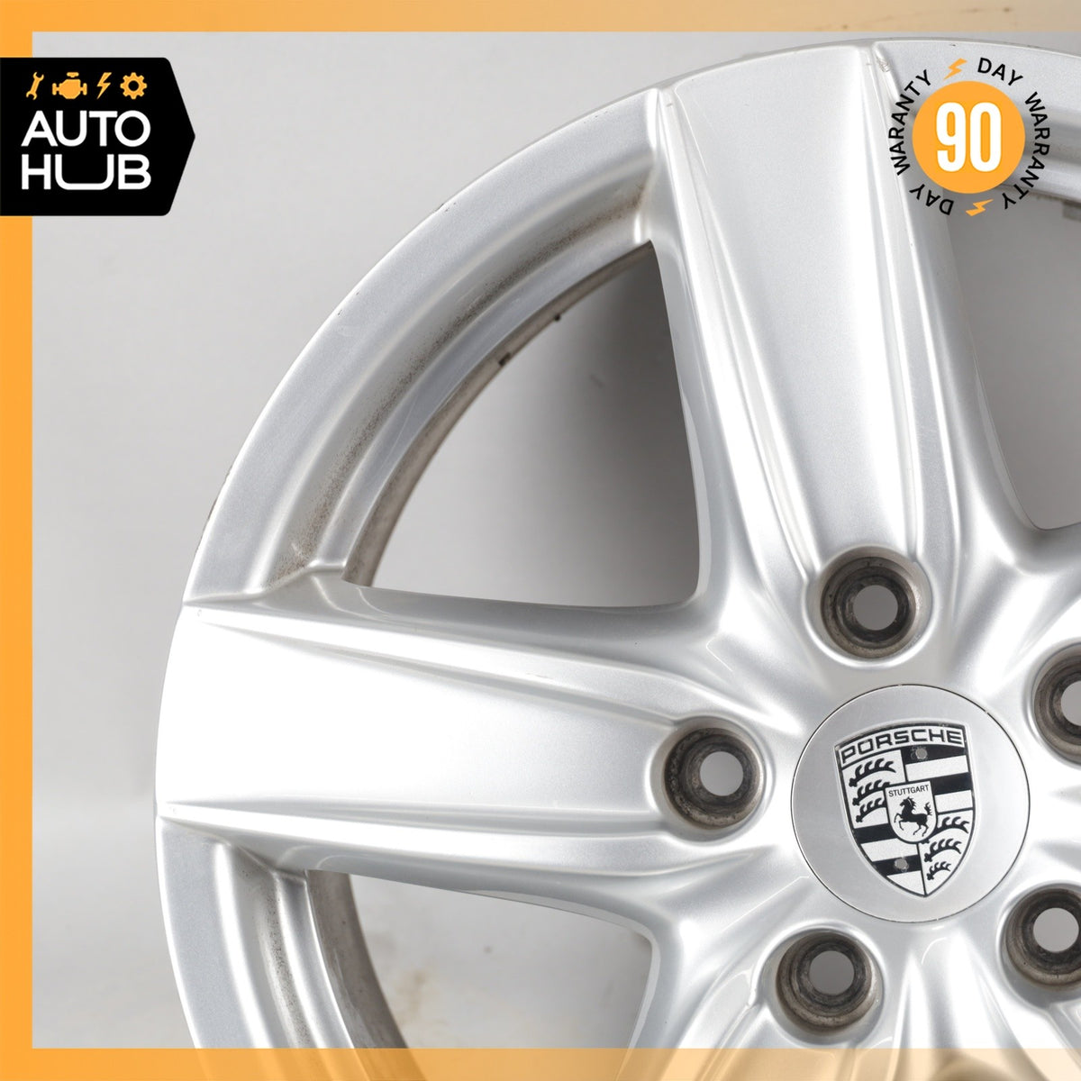 Porsche Cayenne 958 8 x 18 18" Wheel Rim Silver 7P5601025D OEM - photo 5