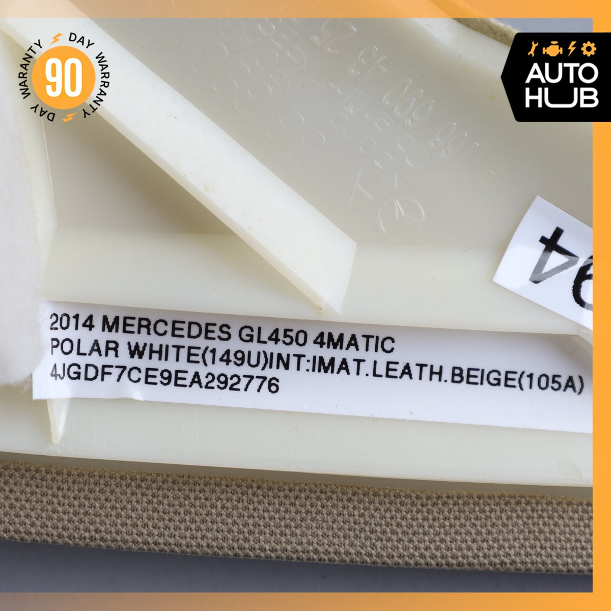 12-19 Mercedes X166 GL450 ML350 GLS550 A-Pillar Trim Front Left Side Beige OEM - photo 13