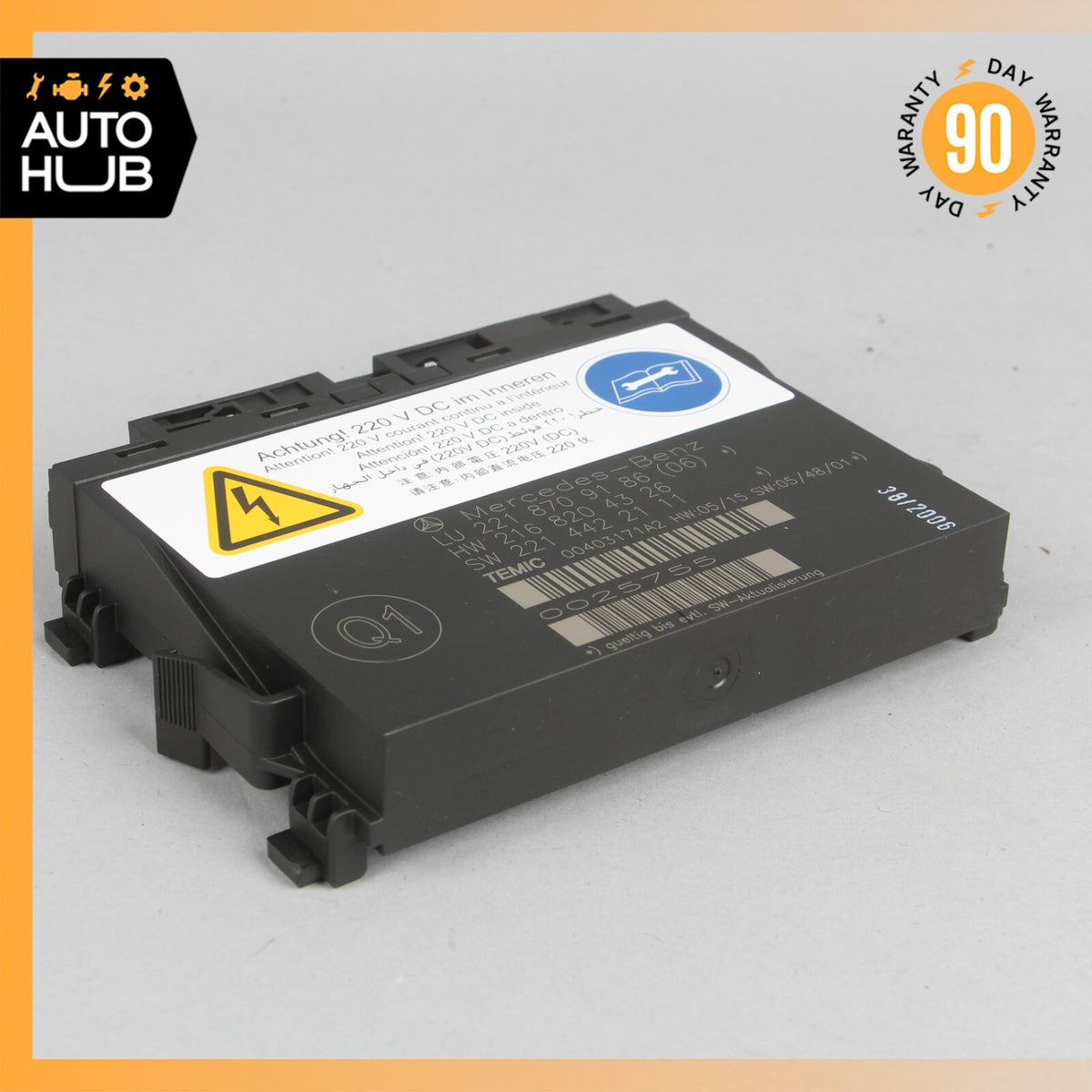 07-10 Mercedes W221 S600 S63 Front Left or Right Seat Contour Control Module OEM - photo 1