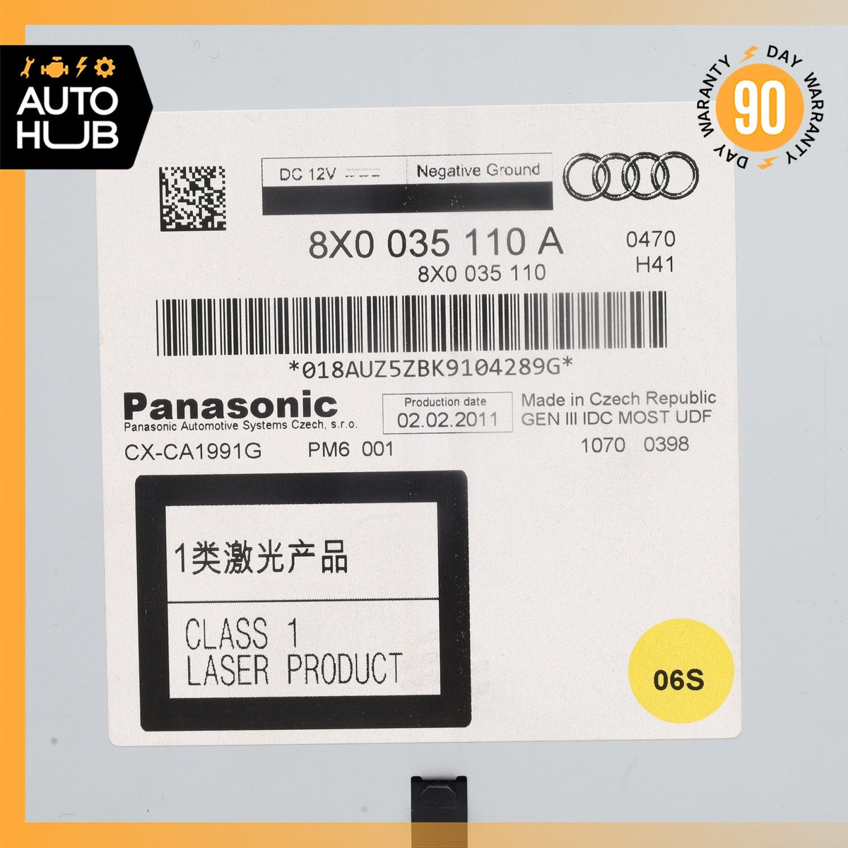 Audi 4G8 A7 S7 Audio Radio CD DVD Disc Changer Player 8X0035110A OEM - photo 11