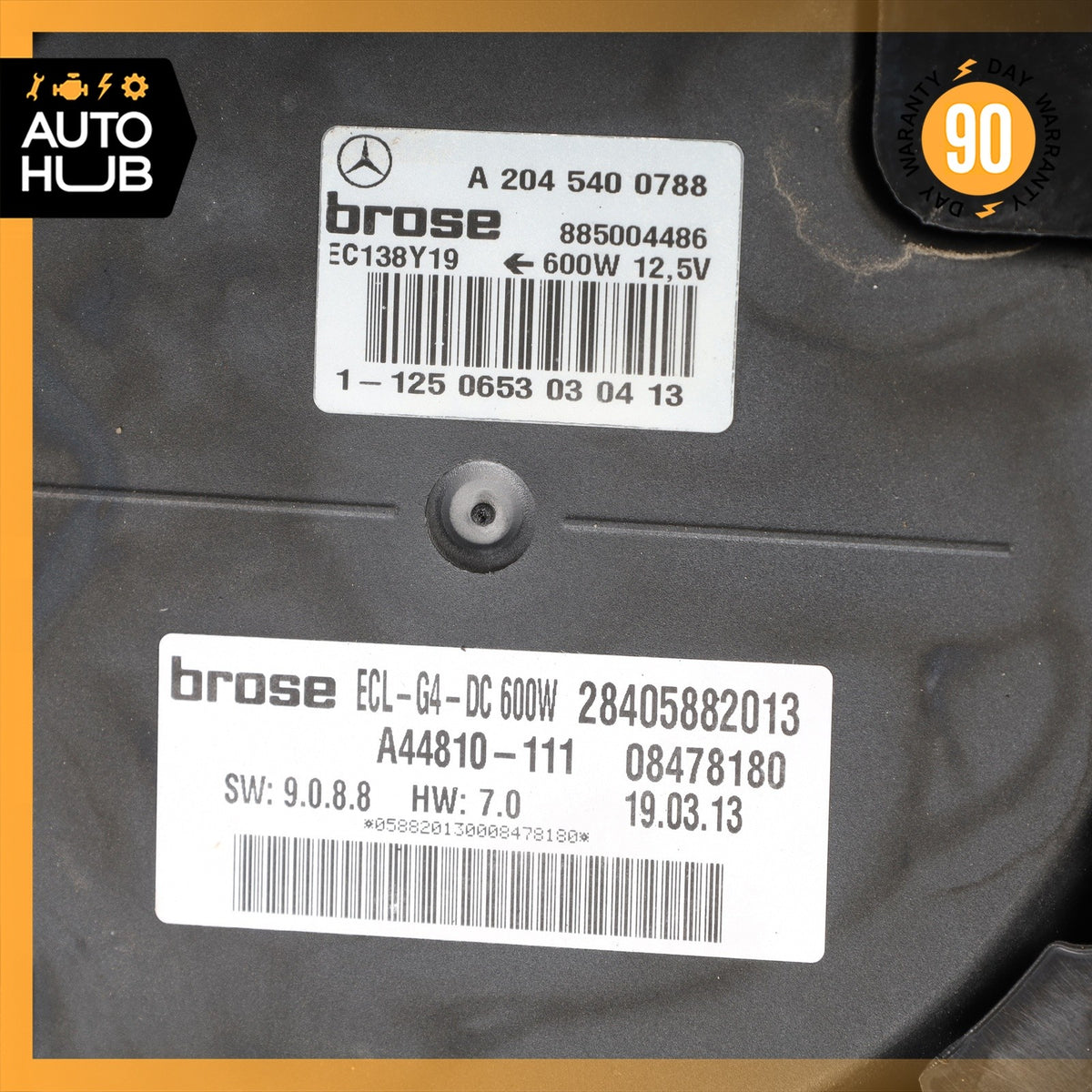 08-20 Mercedes X204 GLK350 C350 Engine Radiator Cooling Fan Motor Assembly OEM - photo 18