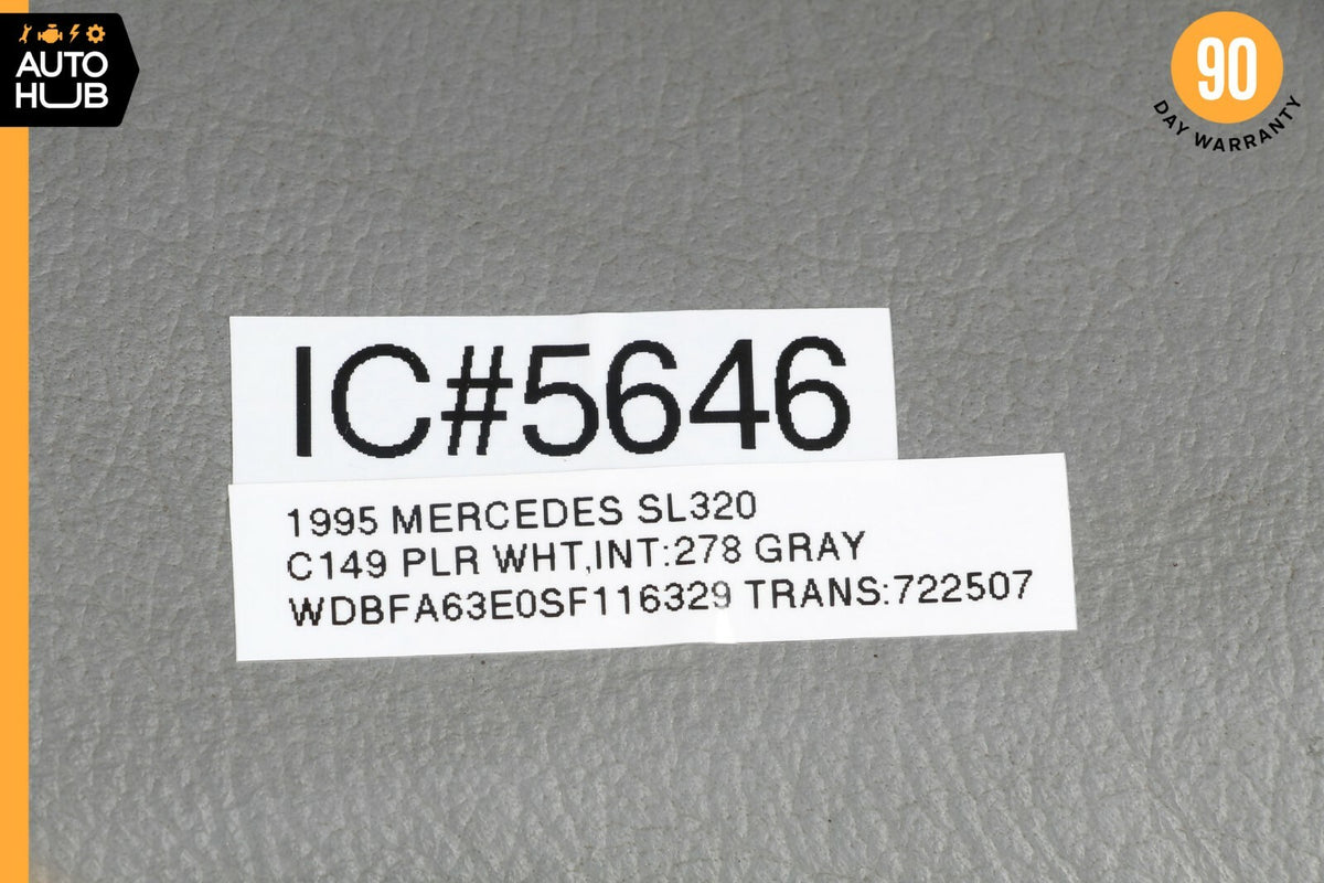 90-95 Mercedes R129 SL320 SL500 Front Left Driver Side Headrest Head Rest OEM - photo 7