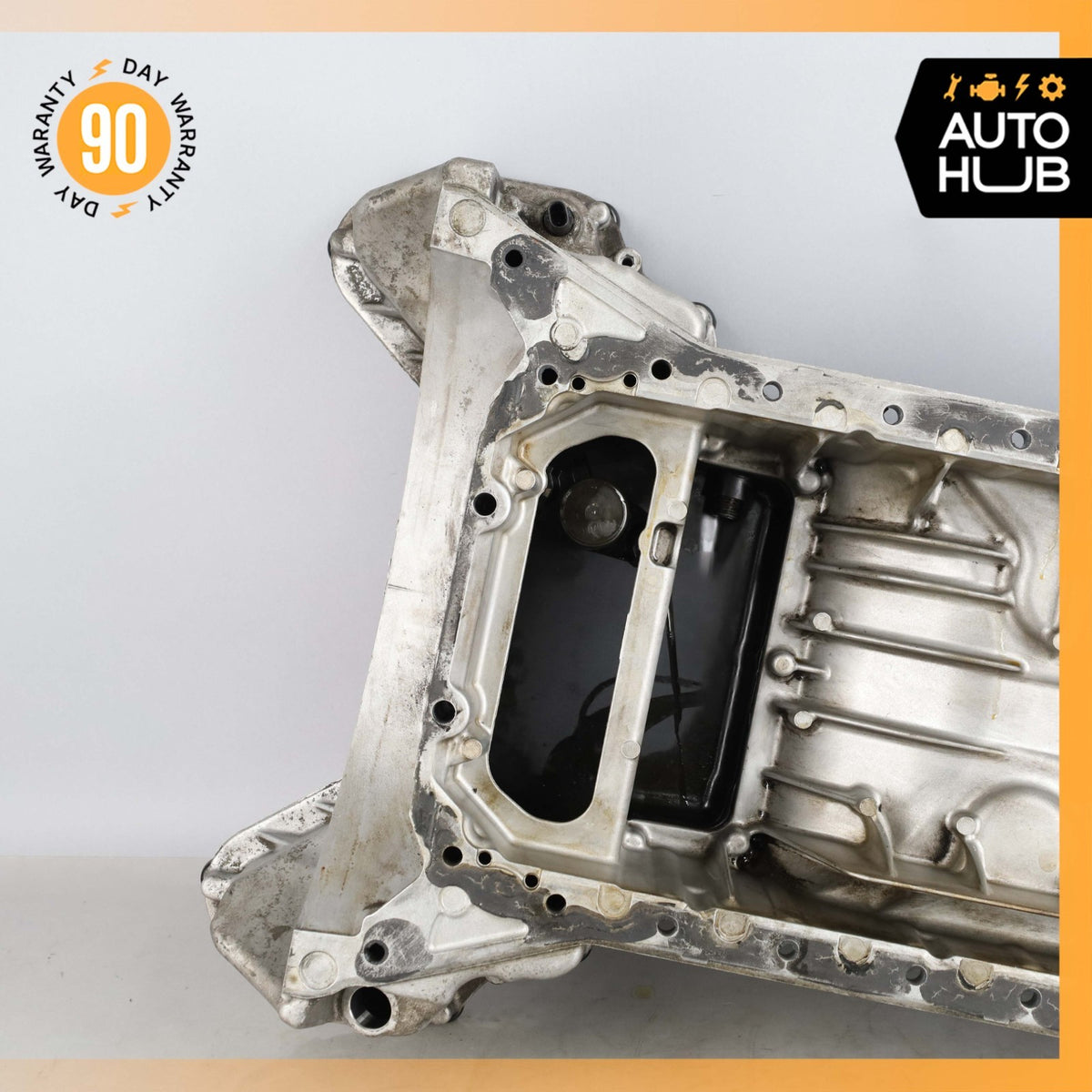 07-12 Mercedes R230 SL550 CLS550 E550 CLK550 Upper & Lower Oil Pan Section OEM - photo 10