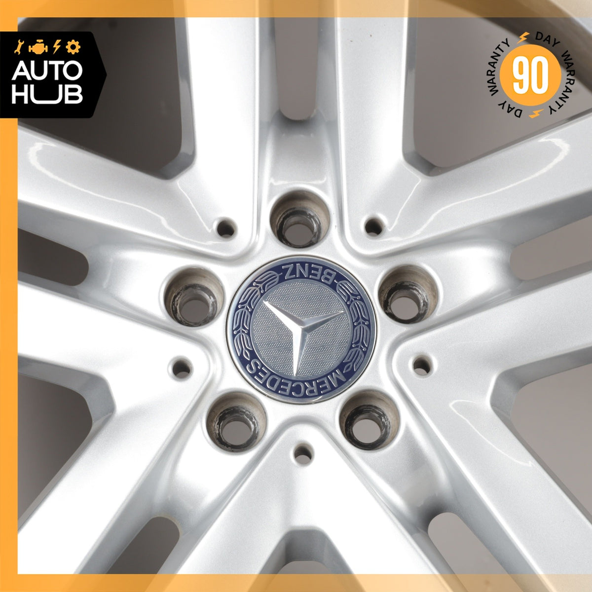 Mercedes X166 GL350 GL550 8.5 X 19 19" Wheel Rim Silver 1664011302 OEM - photo 8