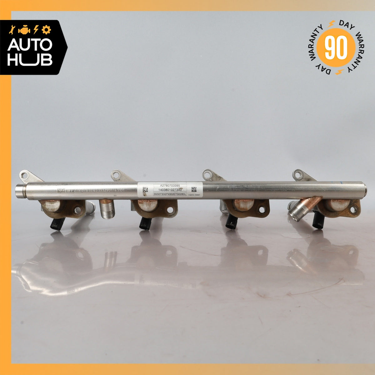 Mercedes W222 S550 CL550 Fuel Injection Rail Line w/ Injectors Left Side OEM - photo 12