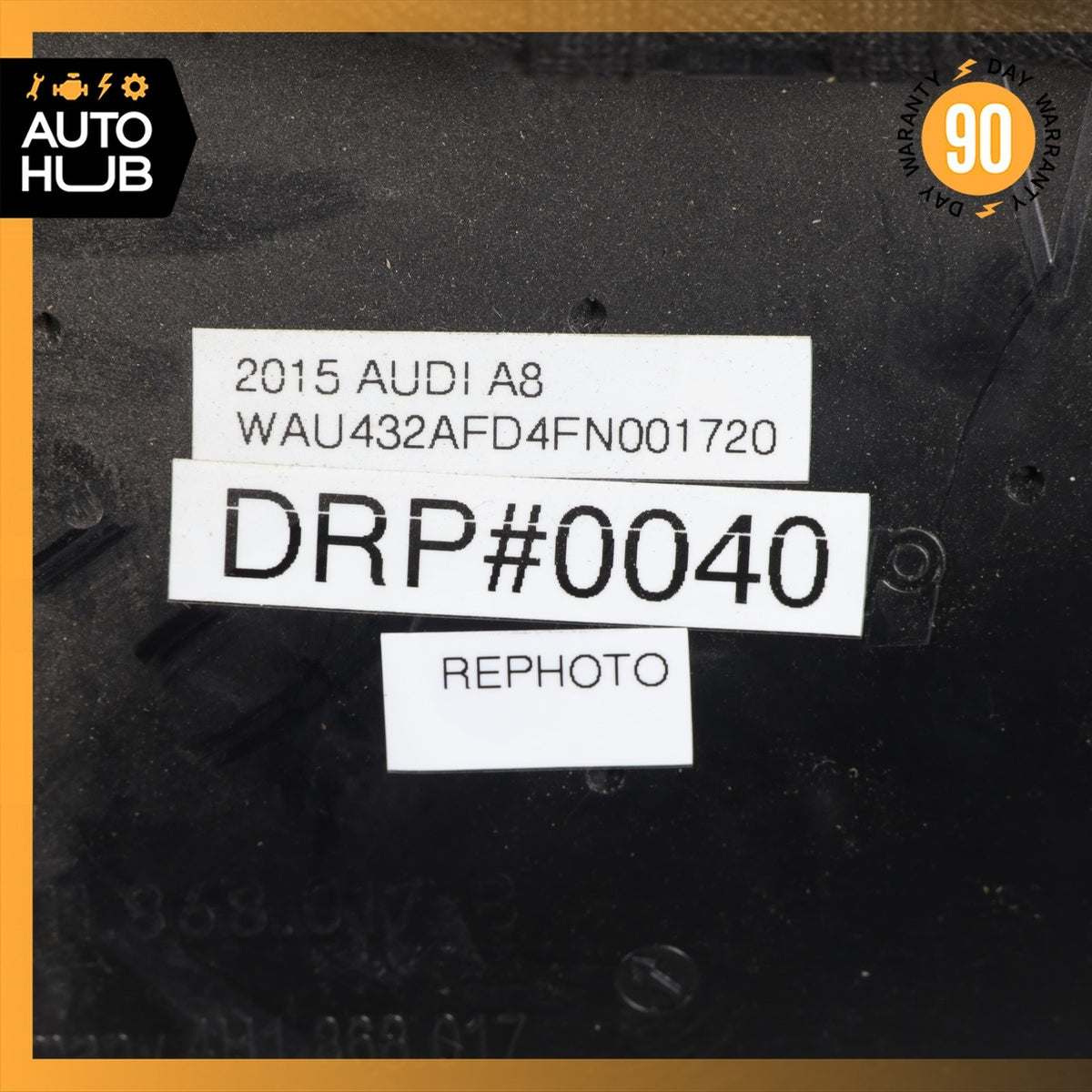11-17 Audi D4 A8 A8L Front Left Driver Side Interior Door Panel Black Suede OEM - photo 18