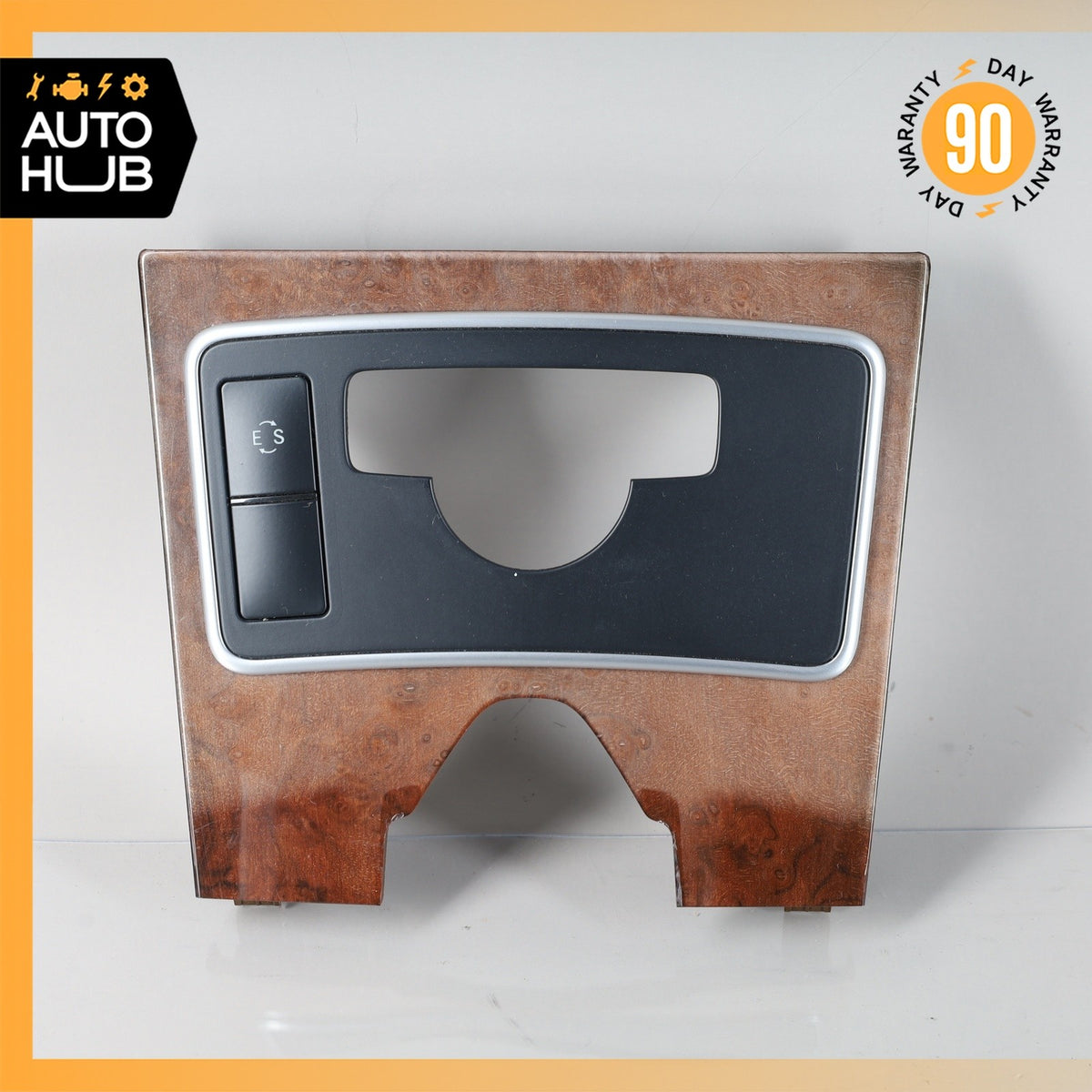 10-13 Mercedes W212 E400 E350 E550 Center Console Switch Trim Bezel Wood OEM - photo 2