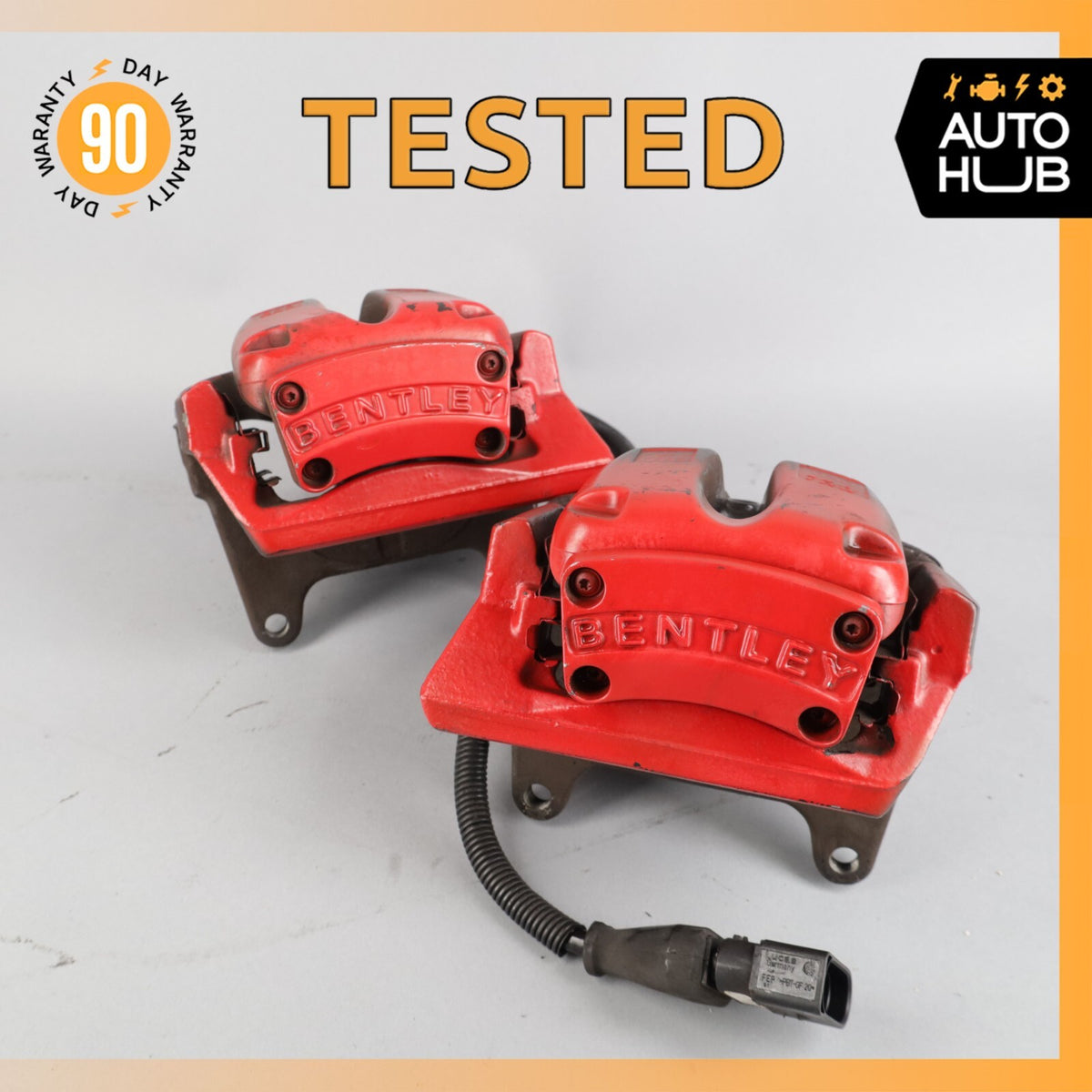 Bentley Continental GT Rear Right & Left Side Brake Caliper w/ Actuator Set OEM - photo 1