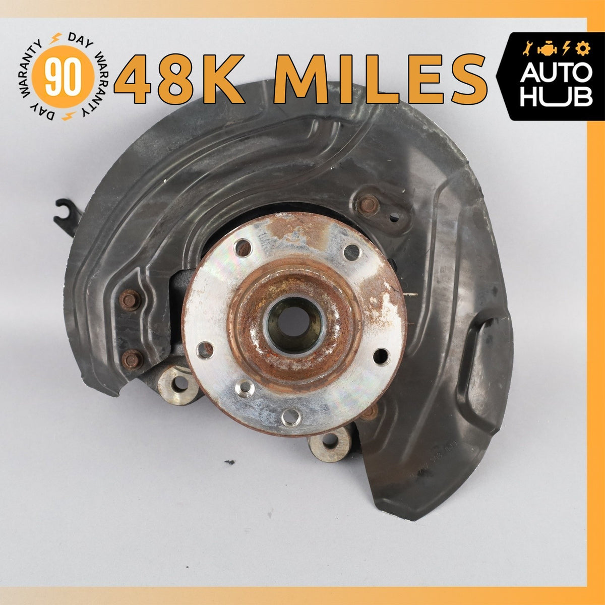13-15 BMW E84 X1 AWD Front Right Side Spindle Knuckle Hub w/ Shield OEM 48k - photo 1