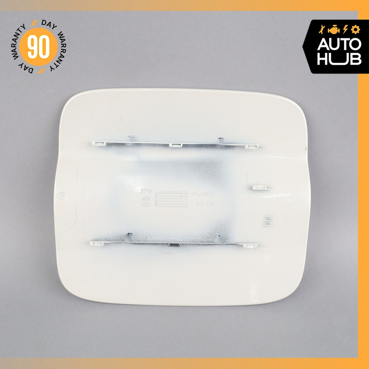 14-19 BMW F15 X5 Fuel Gas Tank Filler Neck Door Cover White 51917312316 OEM - photo 4