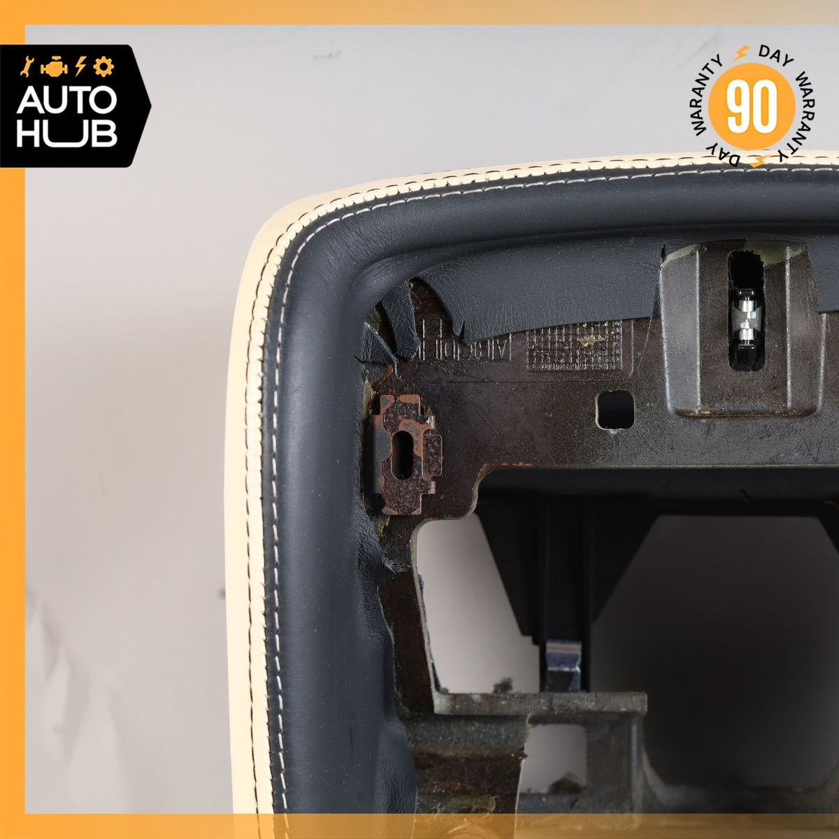 07-11 Bentley Continental GTC Rear Center Console Trim Bezel Beige OEM - photo 4