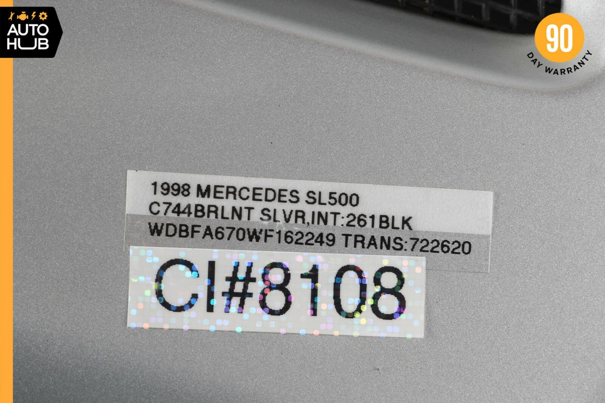96-02 Mercedes R129 SL500 SL320 Front Left Side Fender Molding 1296901740 OEM - photo 12