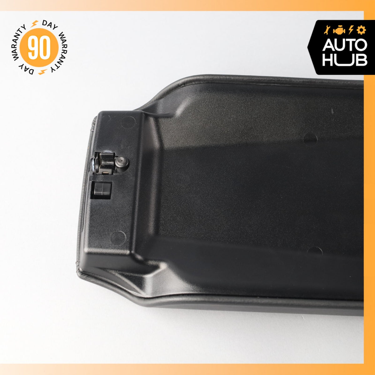 00-06 Mercedes W215 CL55 AMG CL500 Center Console Armrest Lid Leather Black OEM - photo 9